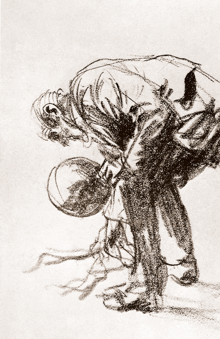  Adolpyh Von Menzel —— 俯身的男人